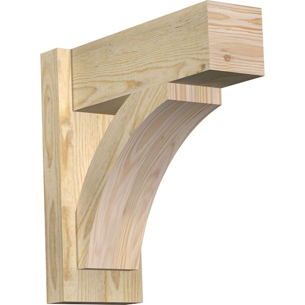 Ekena Millwork Thorton Block Rough Sawn Outlooker, Douglas Fir, 6"W x 16"D x 16"H OUT06X16X16THR05RDF - main